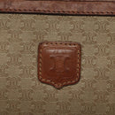 CELINE Macadam Canvas Clutch Bag PVC Beige Gold Auth bs23019-17