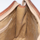 CELINE Macadam Canvas Clutch Bag PVC Beige Gold Auth bs23019-19