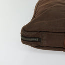 HERMES Her Line Hand Bag Canvas Brown Auth bs23027-14