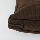 HERMES Her Line Hand Bag Canvas Brown Auth bs23027-16