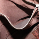 HERMES Her Line Hand Bag Canvas Brown Auth bs23027-20