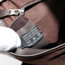 HERMES Her Line Hand Bag Canvas Brown Auth bs23027-22