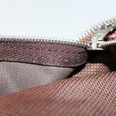 HERMES Her Line Hand Bag Canvas Brown Auth bs23027-12