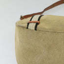 BURBERRY Blue Label Shoulder Bag Canvas Beige Gold Auth bs23029-10