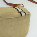 BURBERRY Blue Label Shoulder Bag Canvas Beige Gold Auth bs23029-11