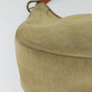 BURBERRY Blue Label Shoulder Bag Canvas Beige Gold Auth bs23029-12