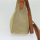 BURBERRY Blue Label Shoulder Bag Canvas Beige Gold Auth bs23029-4