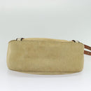 BURBERRY Blue Label Shoulder Bag Canvas Beige Gold Auth bs23029-9