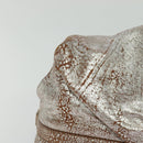 BVLGARI Chandra Hand Bag Leather Brown Gold Auth bs23036-14