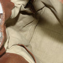 BVLGARI Chandra Hand Bag Leather Brown Gold Auth bs23036-20