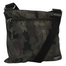 PRADA Shoulder Bag Nylon Khaki Black Auth bs23050-1