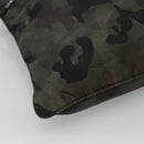 PRADA Shoulder Bag Nylon Khaki Black Auth bs23050-14