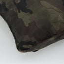 PRADA Shoulder Bag Nylon Khaki Black Auth bs23050-16