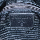 PRADA Shoulder Bag Nylon Khaki Black Auth bs23050-19