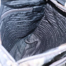 PRADA Shoulder Bag Nylon Khaki Black Auth bs23050-20