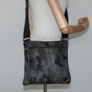 PRADA Shoulder Bag Nylon Khaki Black Auth bs23050-24