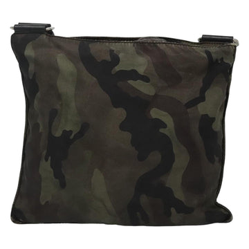 PRADA Shoulder Bag Nylon Khaki Black Auth bs23050 - 0