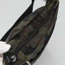 PRADA Shoulder Bag Nylon Khaki Black Auth bs23050-6