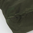 PRADA Tote Bag Nylon Khaki Silver Auth bs23051-15