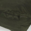 PRADA Tote Bag Nylon Khaki Silver Auth bs23051-16