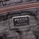 PRADA Tote Bag Nylon Khaki Silver Auth bs23051-19