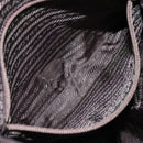 PRADA Tote Bag Nylon Khaki Silver Auth bs23051-22