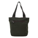 PRADA Tote Bag Nylon Khaki Silver Auth bs23051-2
