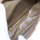 Christian Dior Honeycomb Canvas Shoulder Bag PVC Leather Beige Auth bs23056-17