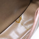 Christian Dior Honeycomb Canvas Shoulder Bag PVC Leather Beige Auth bs23056-18