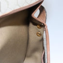 Christian Dior Honeycomb Canvas Shoulder Bag PVC Leather Beige Auth bs23056-19