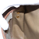 Christian Dior Honeycomb Canvas Shoulder Bag PVC Leather Beige Auth bs23056-20