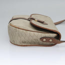 Christian Dior Honeycomb Canvas Shoulder Bag PVC Leather Beige Auth bs23056-3