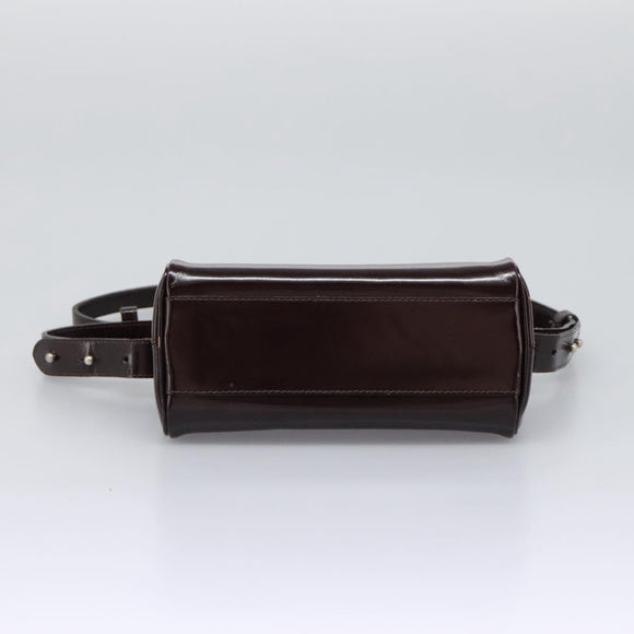 Gianni Versace Shoulder Bag Leather 2way Brown Auth bs23058
