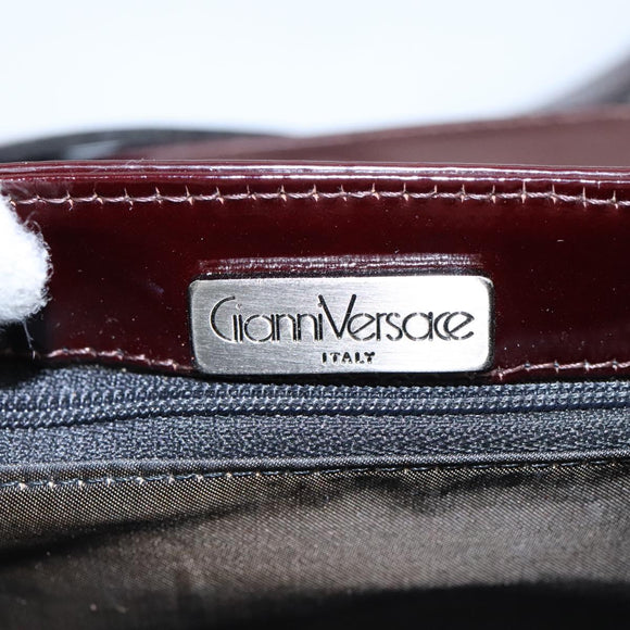 Gianni Versace Shoulder Bag Leather 2way Brown Auth bs23058