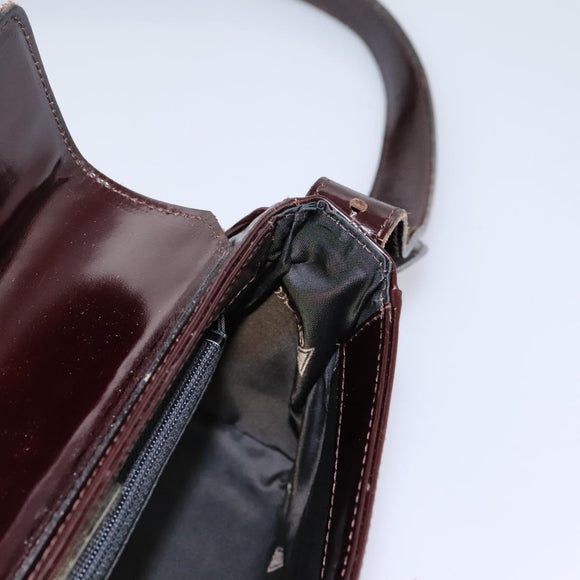 Gianni Versace Shoulder Bag Leather 2way Brown Auth bs23058