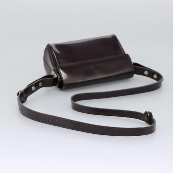 Gianni Versace Shoulder Bag Leather 2way Brown Auth bs23058