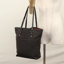 Salvatore Ferragamo Gancini Tote Bag Canvas Black Silver Auth bs23065-20