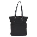 Salvatore Ferragamo Gancini Tote Bag Canvas Black Silver Auth bs23065-2