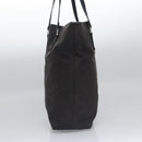 Salvatore Ferragamo Gancini Tote Bag Canvas Black Silver Auth bs23065-4