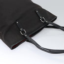 Salvatore Ferragamo Gancini Tote Bag Canvas Black Silver Auth bs23065-6