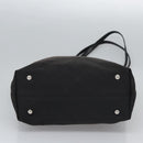 Salvatore Ferragamo Gancini Tote Bag Canvas Black Silver Auth bs23065-5