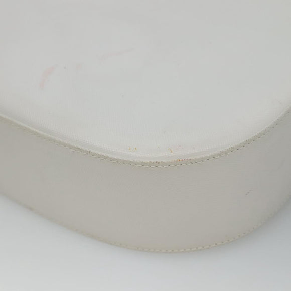 Salvatore Ferragamo Shoulder Bag Leather White Auth bs23066