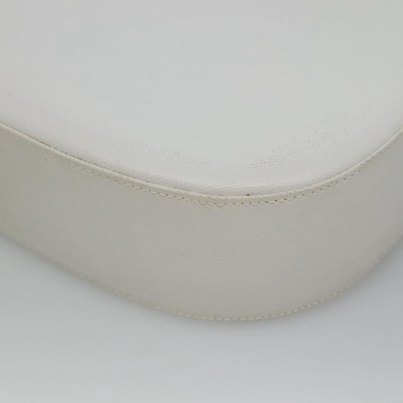 Salvatore Ferragamo Shoulder Bag Leather White Auth bs23066