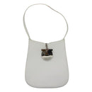 Salvatore Ferragamo Shoulder Bag Leather White Auth bs23066-2