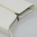 Salvatore Ferragamo Shoulder Bag Leather White Auth bs23066-6