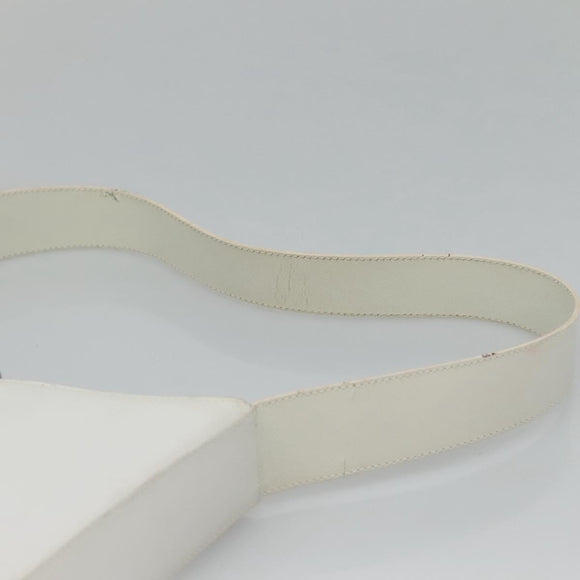 Salvatore Ferragamo Shoulder Bag Leather White Auth bs23066