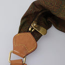 ETRO Paisley Shoulder Bag Nylon Brown Red Green Auth bs23067-10