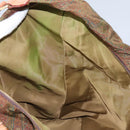 ETRO Paisley Shoulder Bag Nylon Brown Red Green Auth bs23067-18