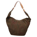 ETRO Paisley Shoulder Bag Nylon Brown Red Green Auth bs23067-13