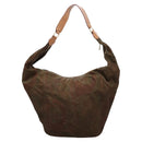 ETRO Paisley Shoulder Bag Nylon Brown Red Green Auth bs23067-2